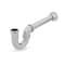 Everflow Utility/ Milwaukee P-Trap for Tubular Drain Applications, 17GA Chrome Plated Brass 1-1/2" 12818 - alternate 1